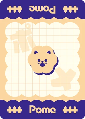 ポメが1匹のカード