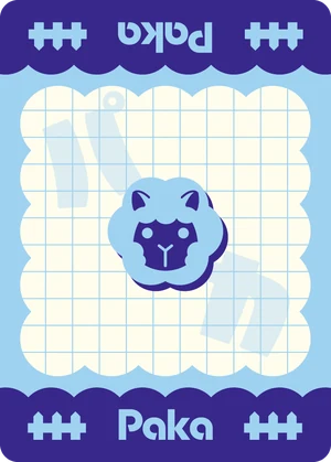 パカが1匹のカード